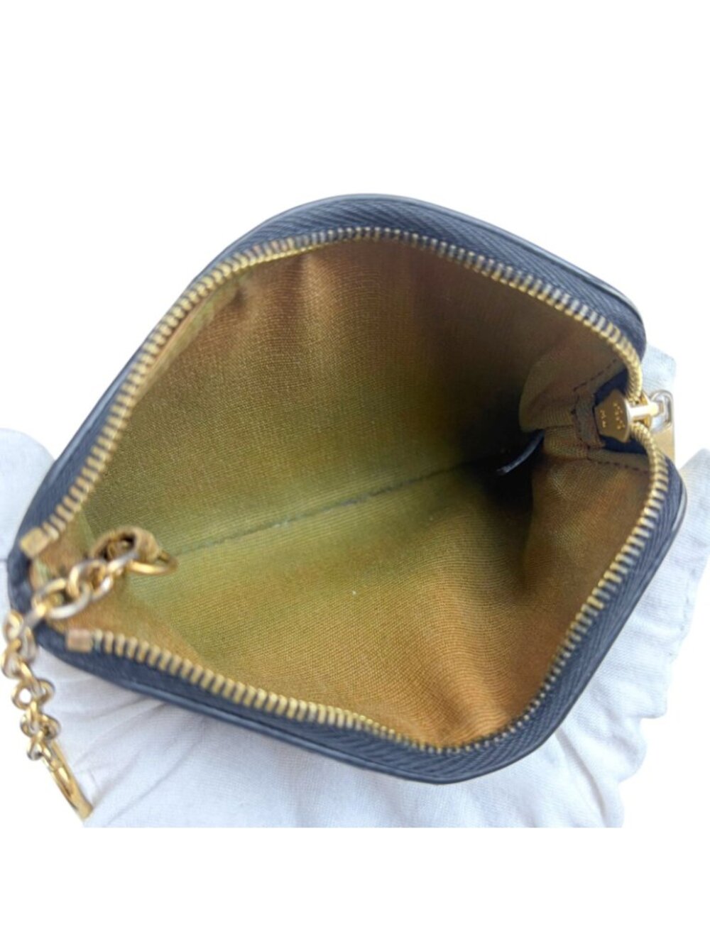 Celine Coin & Card Case Triomphe Canvas Mini Wallet Fragment Black Macadam - Picture 8 of 14